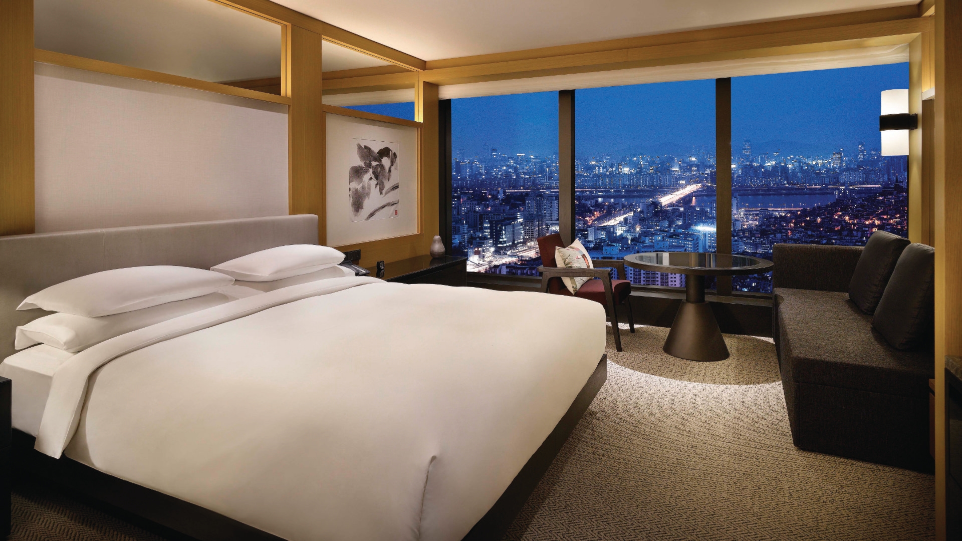 Grand Hyatt Seoul view at night