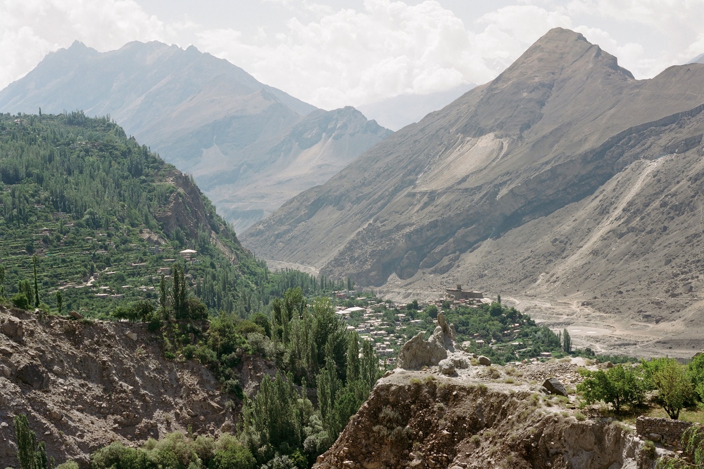 A view along the Hunza Valley from Karimabad’s Baltit Fort.