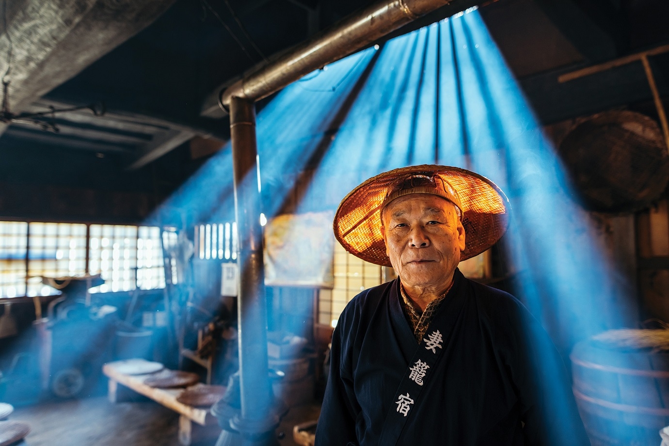 A volunteer host at the Ichikokutochi teahouse in the Kiso Valley.