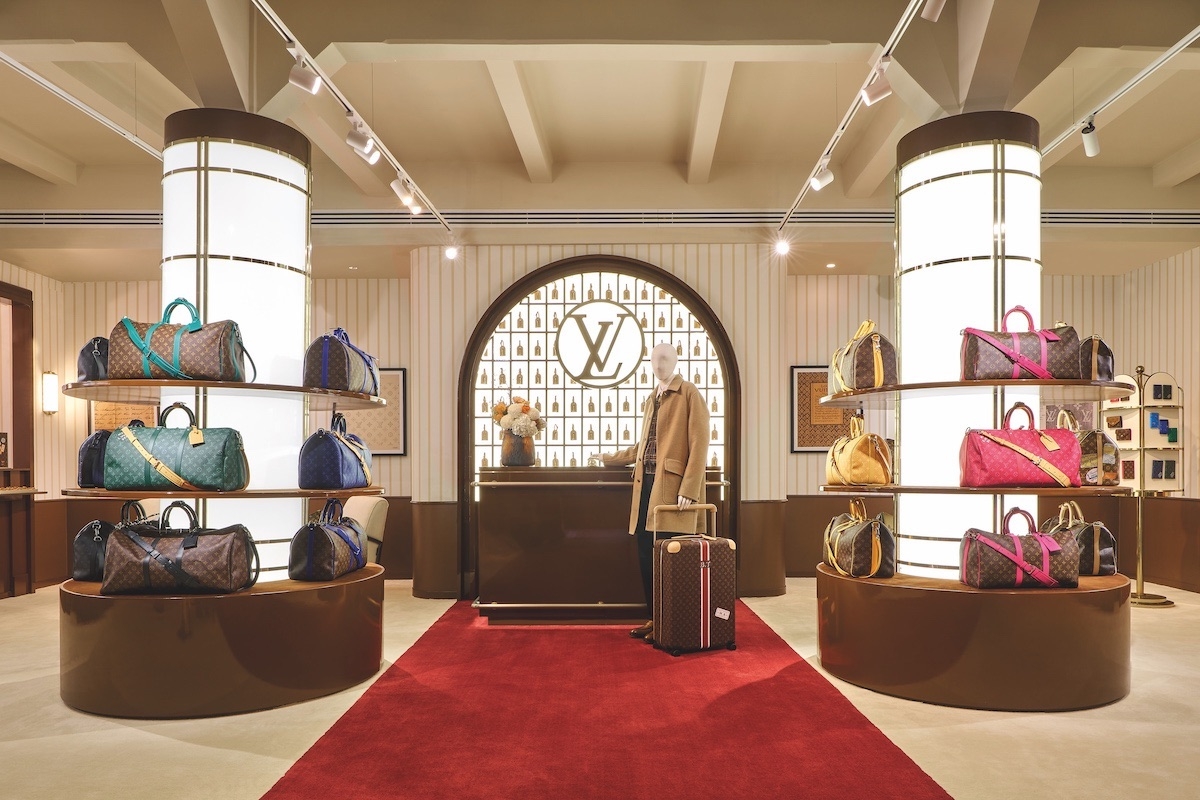 The Keepall Lobby inside the Louis Vuitton Hotel in Bangkok.