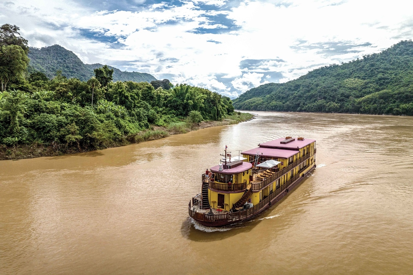 The Anouvong on a stretch of the Upper Mekong in Laos.