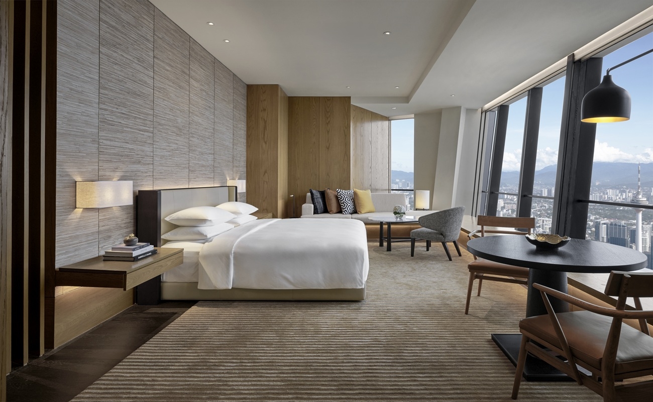 A King Deluxe Room at Park Hyatt Kuala Lumpur.