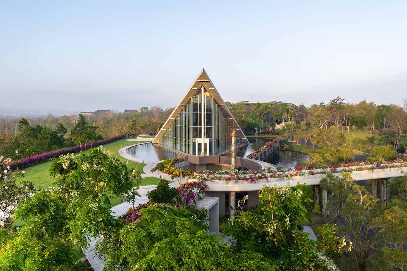 A bird's-eye view of Ayana Bali's Saka Museum.