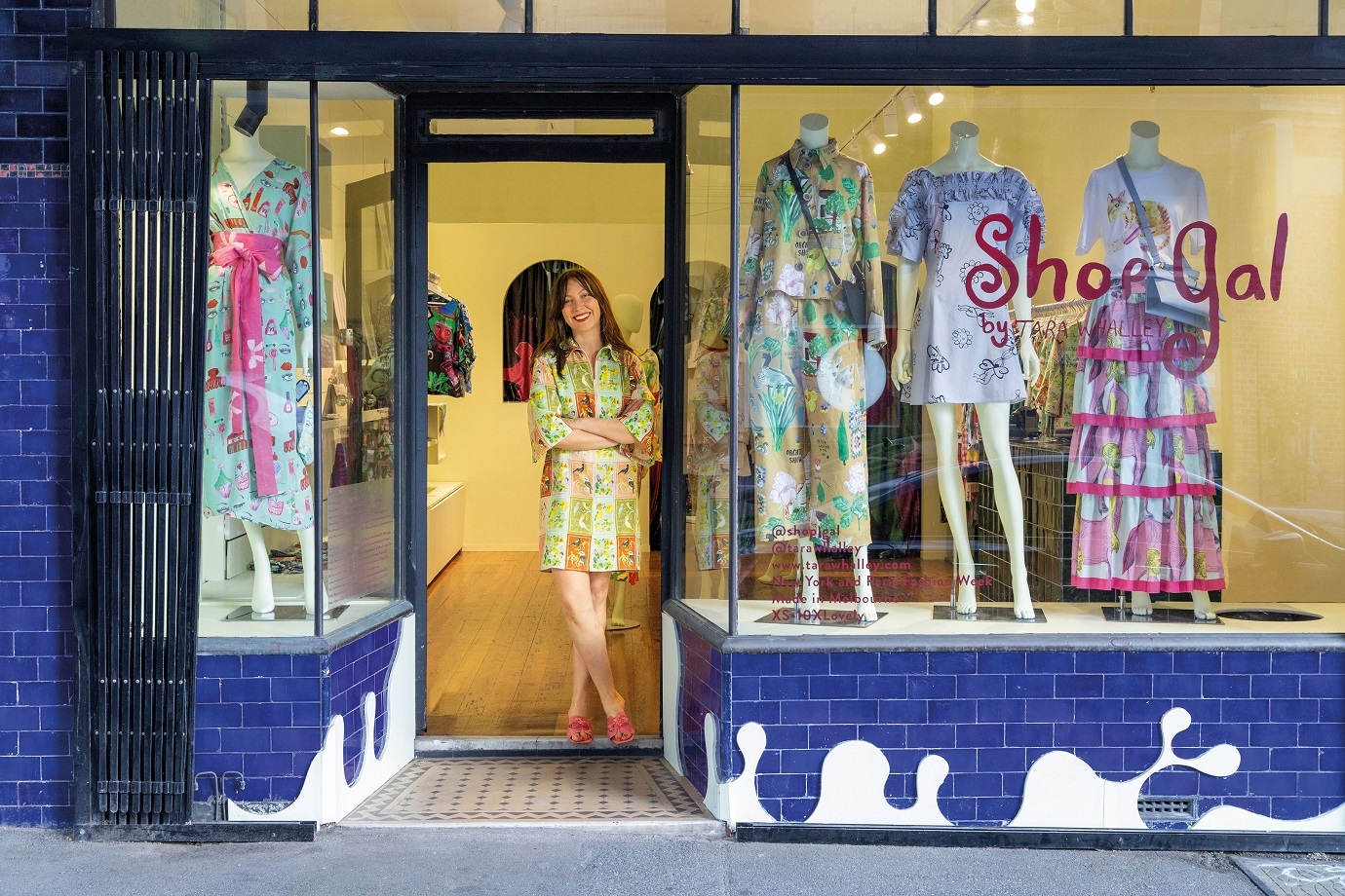 Tara Whalley at her store Shop Gal.