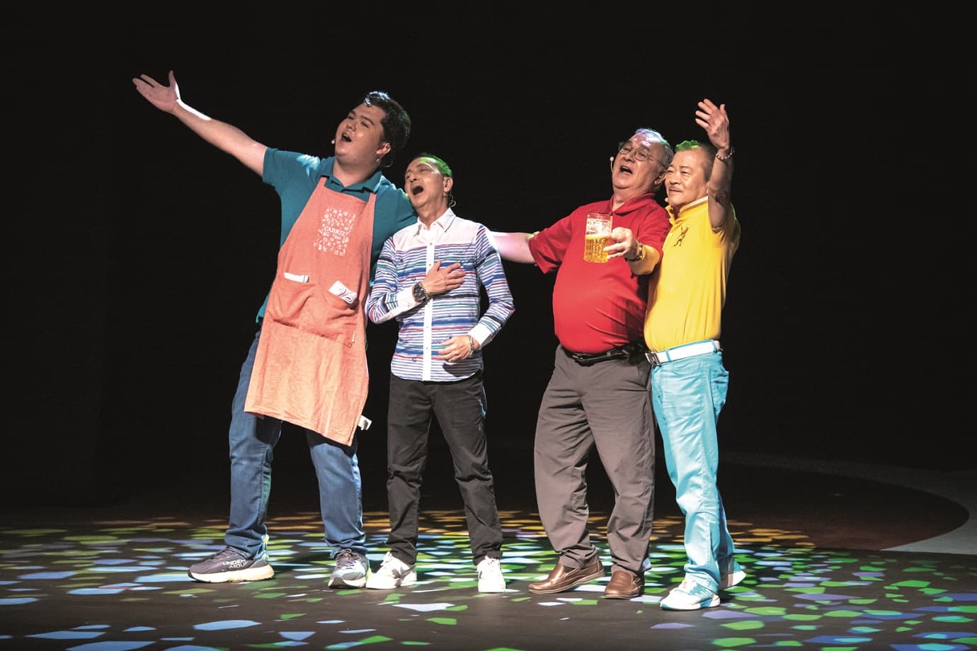 Members of the Doci Papiaçám di Macau theater group in action.
