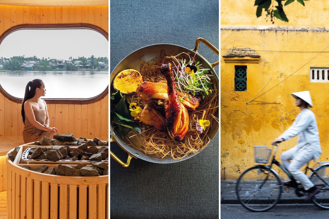 Scenes from Namia River Retreat and Hoi An, Vietnam.