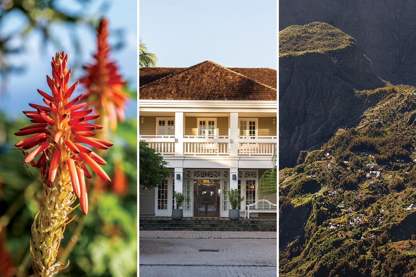 Scenes from the island of Réunion.
